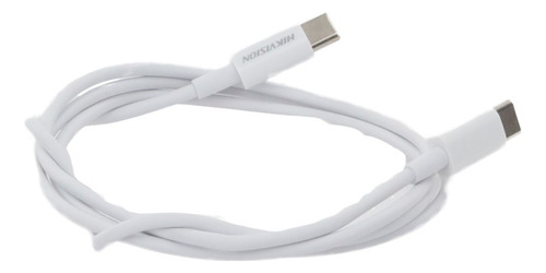 Cable Usb-c A Usb-c Ideal Para Carga Rápida De Celulares 60w Color Blanco