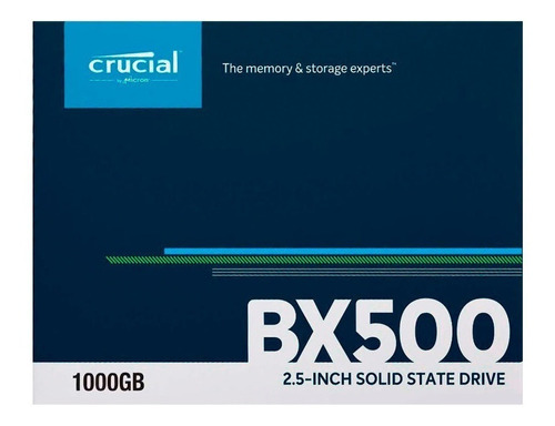 Ssd Crucial 1000 Gb Bx500 Sata, 2.5 3 Entrega El Mismo Dia