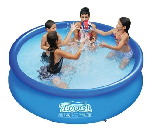 Imagen 2 de 3 de Pileta inflable redonda Sol de Verano Max 1030 de 2.8m x 0.7m 3000L celeste