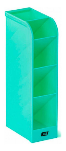 Organizador De Mesa Verde - Plástico 5 Divisórias