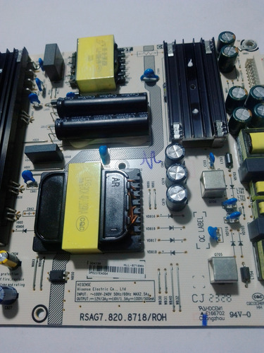 Tarjeta Fuente Hisense 65a7gv Rsag7.820.8718/roh (Usado)