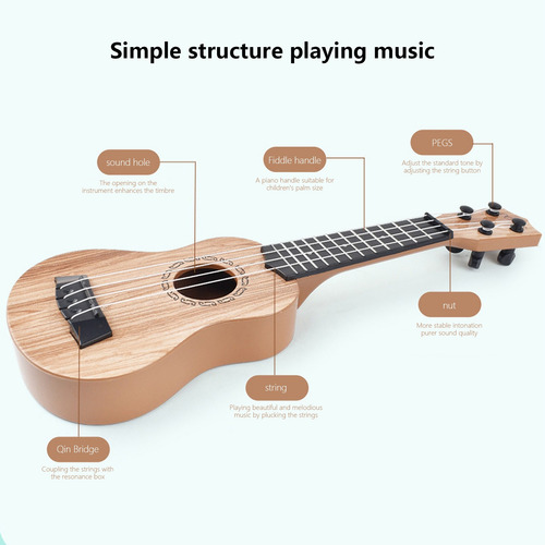 Guitarra Para Niños, Ukelele, Instrumento Musical Creativo P
