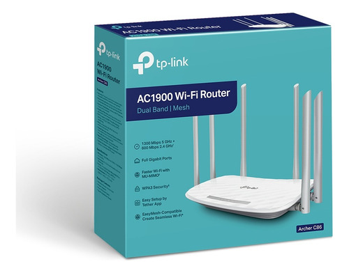 Router Tp-link Archer C86, Wifi, Ac1900, Mu-mimo, Doble Band