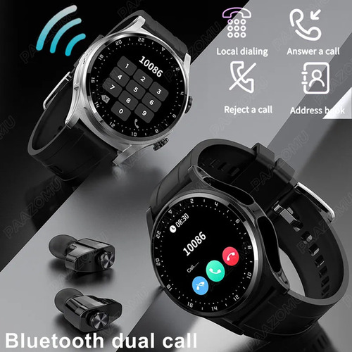 Reloj Inteligente Gt66 2 En 1 Tws Bluetooth Para Xiaomi Ios
