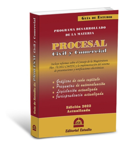 Guía De Estudio Procesal Civil -última Edición- Ed. Estudio