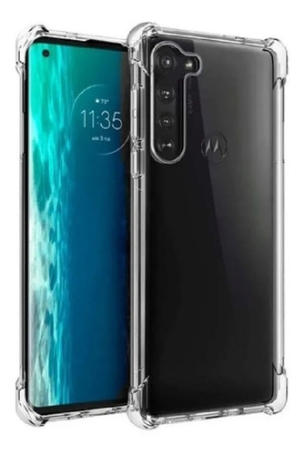Imagen 3 de 7 de Funda Motorola Transparente Reforzada Todos Modelos + Vidrio