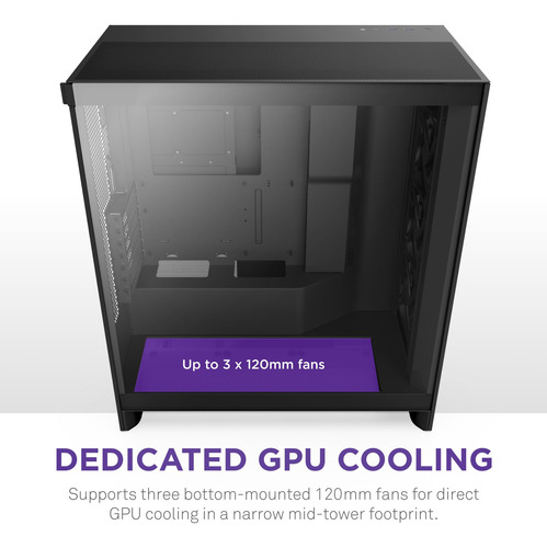 Case Nzxt H7 Flow 2024 Mid-tower Atx Con 3 Ventiladores De 1