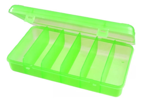 Caja Plastica Organizadora - Gavetero 6 Divisiones Pesca Transparente