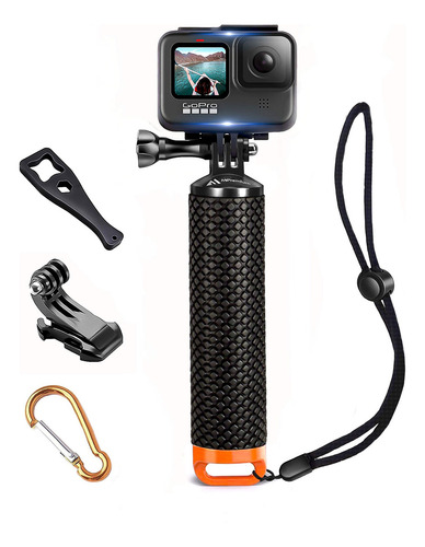 Agarre De Mano Flotante Impermeable Gopro Naranja Ews