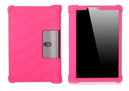 Funda Para Lenovo Yoga Smart Tab 5 Yt-x705 Gel Silicona Rosa