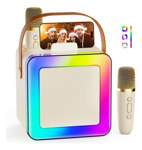 Máquina De Karaoke Jauyxian Portátil Bluetooth Con 2 Micrófo