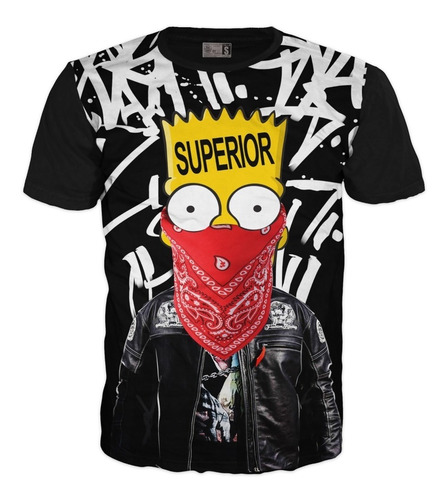 Camiseta Simpsons Bart Adultos Niños Exclusivas Algodón