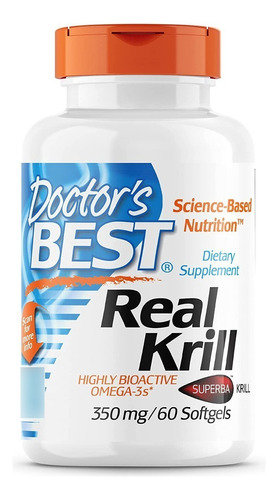 Doctor's Best | Antarctic Krill Oil | 350mg  | 60 Softgels