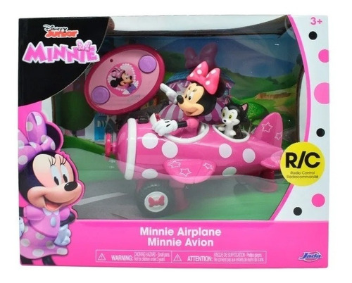 Minnie Mouse Avion Radio Control Disney Junior Jada Color Rosa Claro