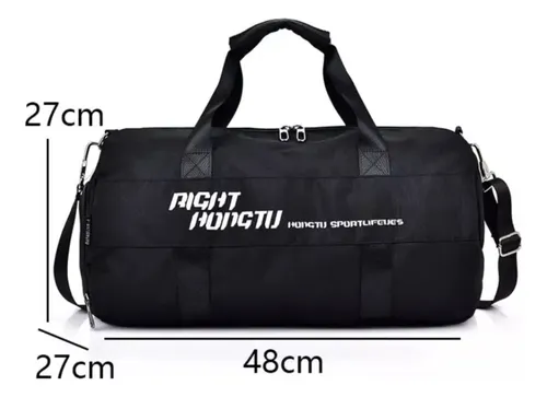 Bolso Deportivo Para Viaje Tela Impermeable Gym 48x27cm