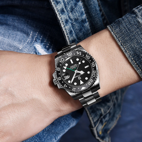 Reloj Automático Gmt Para Hombre Pagani Design