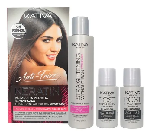 Alisado Kativa Sin Plancha Xtreme Care 150ml Reconstruye