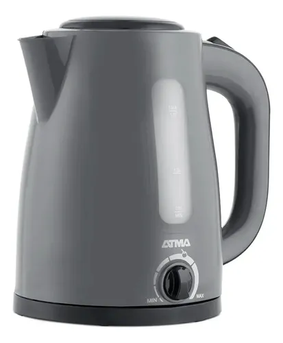 Pava Eléctrica Atma 1,7l Gris Control De Temperatura Gris