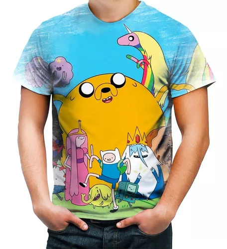 Camiseta Jake e Finn Hora de Aventura branca