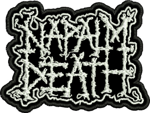 Parche Bordado Napalm Death Metalero De Exelente Calidad