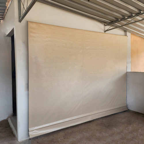 Toldo 3,50 X 2,00 X 1,00 Enrolar 2 Em 1 Reforçado Cor Palha