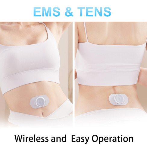 Estimulador Muscular Inalámbrico Tens Ems Recargable Portáti