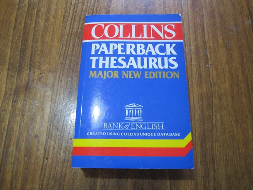 Paperback Thesaurus - Collins - Ed:: Bank Of English