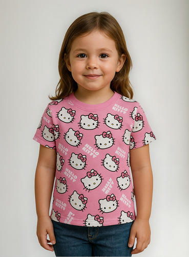 Playera Hello Kitty Para Niñas - Sanrio