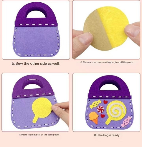 Zx 12 Bolsas De Costura Hechas A Mano For Niños De