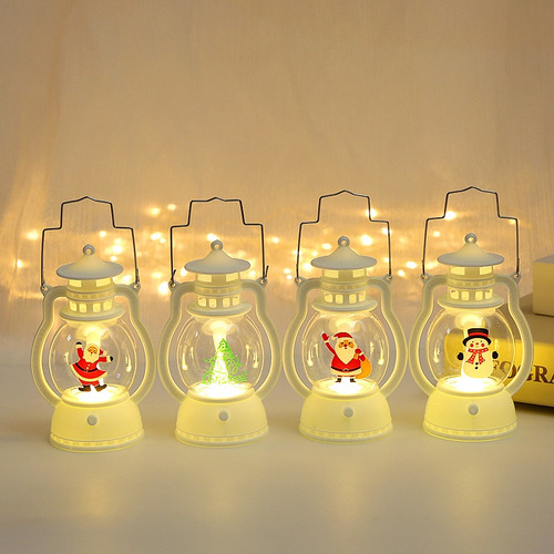 4x Vela De Papá Noel 2024 Deco De Año Nuevo,luces Cálidas