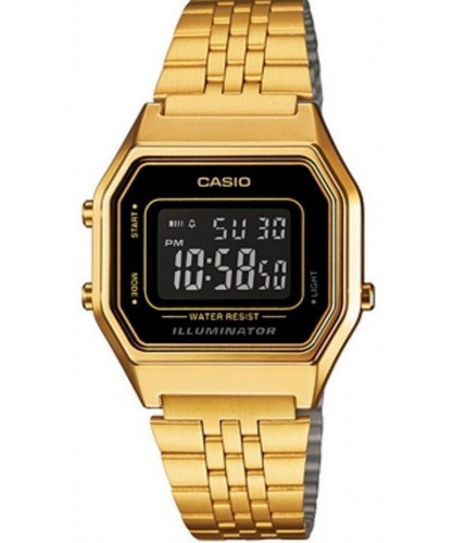 Relogio Casio Vintage Dourado - La680wga-1bdf