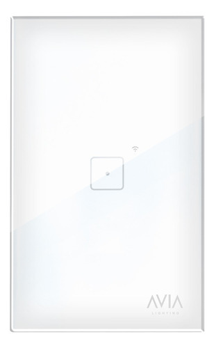 Apagador De Pared Igoto Touch De Un Módulo Avia Smart Home Wifi Color Blanco