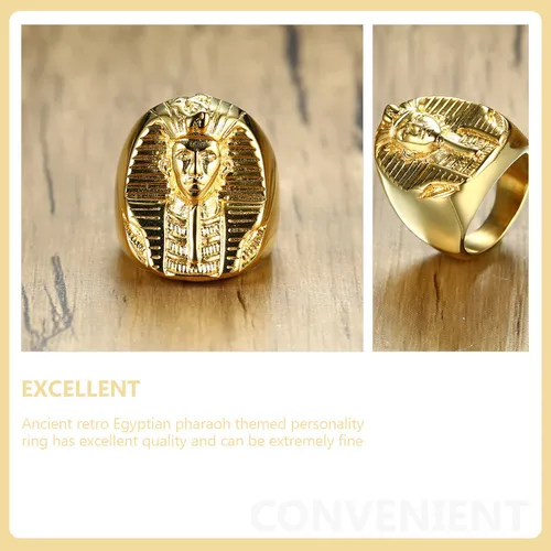 Anillo Vintage Del Faraón Rey Egipcio