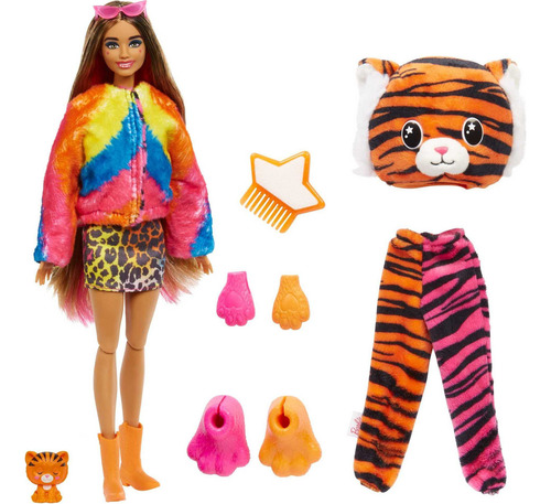 Barbie Muñeco De Moda Cutie Reveal, Disfraz De Tigre De La.
