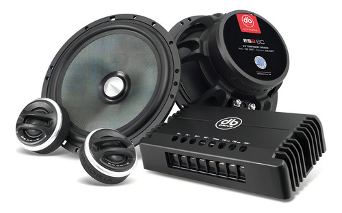 Set De Medios Para Automóvil DB Drive Euphoria Series ES9 6C 6.5 Pulgadas 300 Watts Máximo 100 Watts RMS 4 Ohms Color Negro