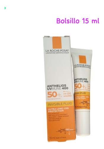 Anthelios Uv Mune 400 Fluid La Roche-posay Fps 50+ 15 Ml