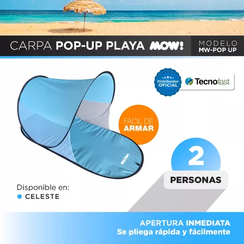 Carpa Playa Autoarmable Protección UV80 2 Personas Bestway - Celeste — HTS