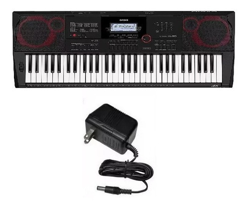 Combo Teclado Casio Ctx 3000 61 Teclas Profesional + Fuente