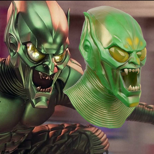 1 Máscara De Cabeça Inteira Do Duende Verde Do Filme