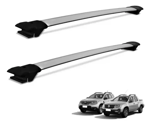 Duster Rack Teto Rack Teto Travessa Larga Duster 2021 A 2025 Alumínio Prata ...