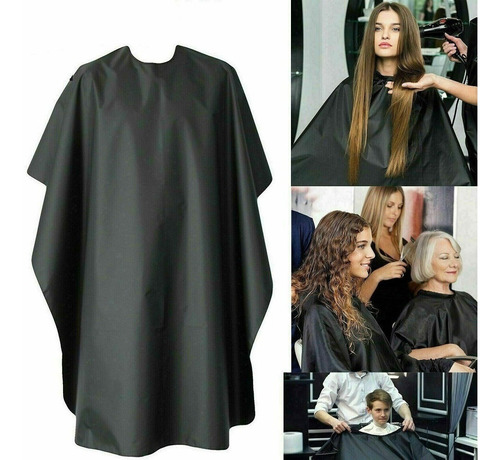 Imagen 4 de 7 de Capa Corte Negro De Barbero Barbería Largo 120*160cm