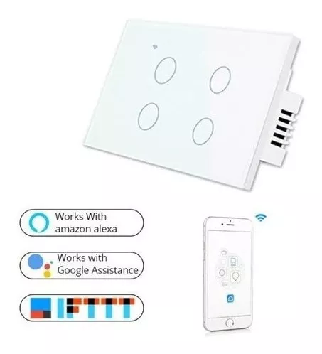 GENERICO Interruptor Inteligente Wifi Triple Con y Sin Neutro