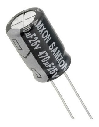 Capacitor Electrolitico 470 Uf 25v   5 Piezas