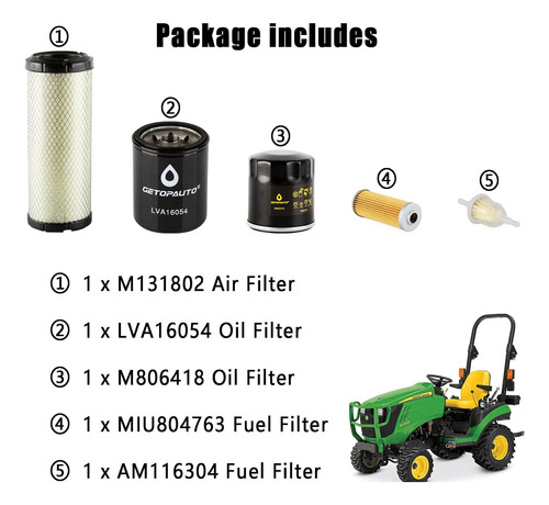 Getopauto Lva16054 M806418 M131802 Miu804763 Am116304 Kit De