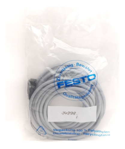Festo Kmyz-2-24-5-led Solenoid Cable, 24v Dc 1a, 2-wire, Cck
