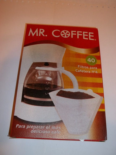 Filtros Para Cafetera N°4 Mr. Coffe