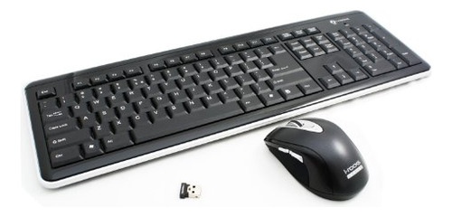 Teclado Y Ratón Inalámbricos I-rocks Rf-6577l-bk Retro De 2,