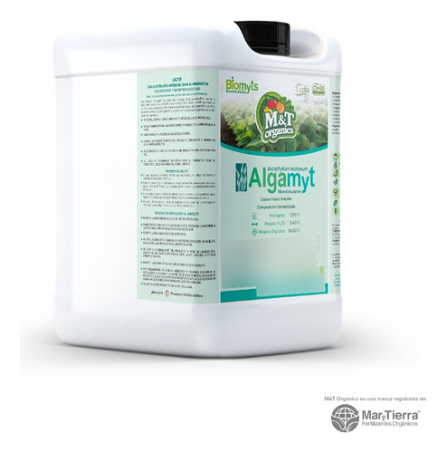 M&t Algamyt Fertilizante Orgánico De Algas, 20 L
