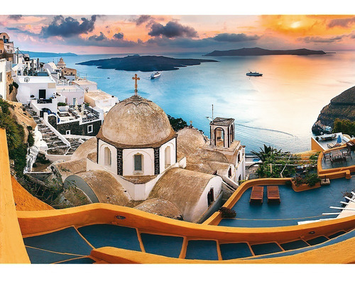 Puzzle Rompecabezas 1000 Piezas Trefl Santorini Grecia