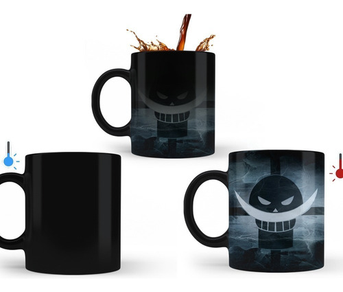 Taza Mágica One Piece Barba Blanca Shirohige